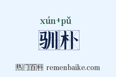 驯朴是什么意思的图片